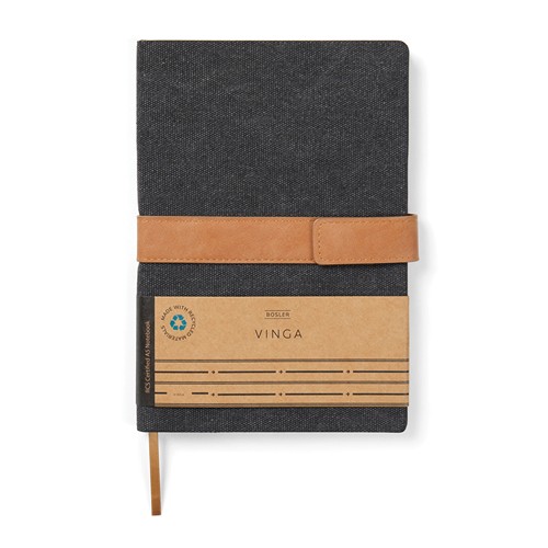 black Libreta VINGA Bosler papel reciclado RCS