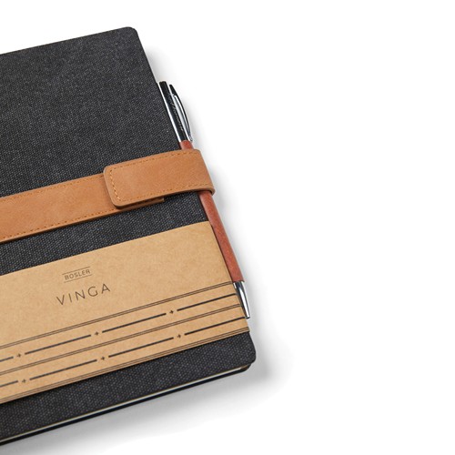 black Libreta VINGA Bosler papel reciclado RCS
