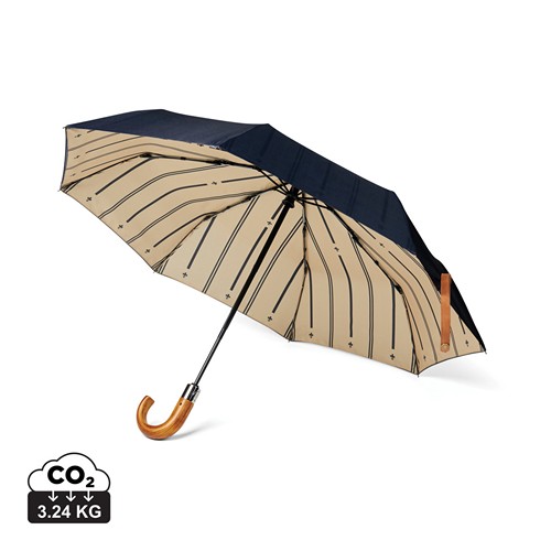 azul marino Paraguas plegable VINGA Bosler AWARE™ pet reciclado 21
