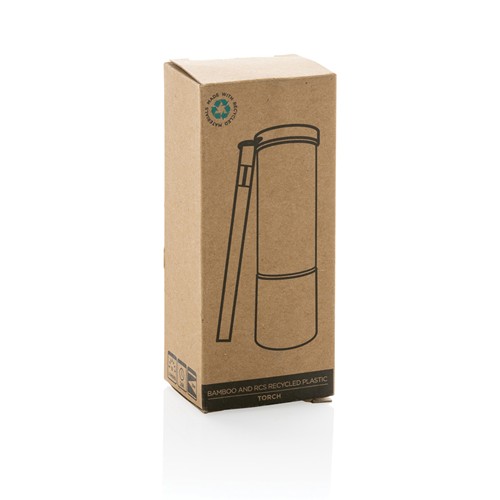 Lampe torche en bambou et plastique recyclé RCS - 9
