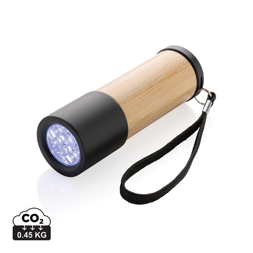 Lampe torche en bambou et plastique recyclé RCS - 1