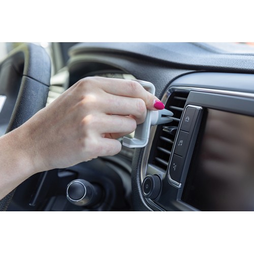 white Soporte teléfono coche 360 Acar de plástico reciclado RCS