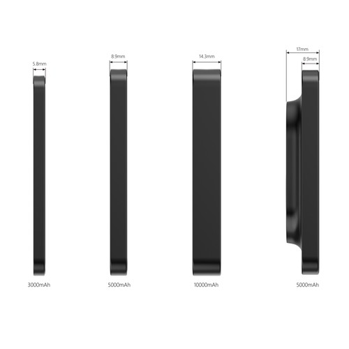 black Powerbank Burbank RCS Urban Vitamin 3.000 mAh