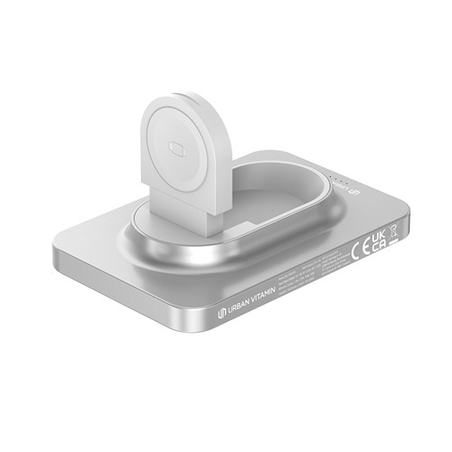 plateado Urban Vitamin Malibu magnetic RCS 2 in 1 5000 mah powerbank