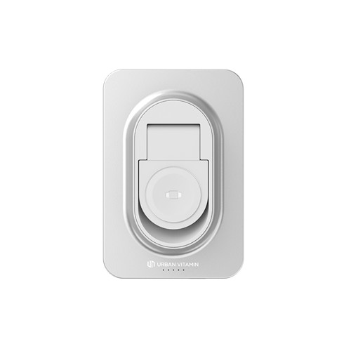 plateado Urban Vitamin Malibu magnetic RCS 2 in 1 5000 mah powerbank