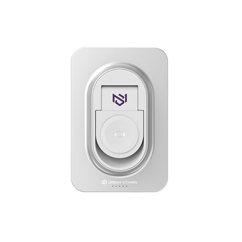 plateado Urban Vitamin Malibu magnetic RCS 2 in 1 5000 mah powerbank