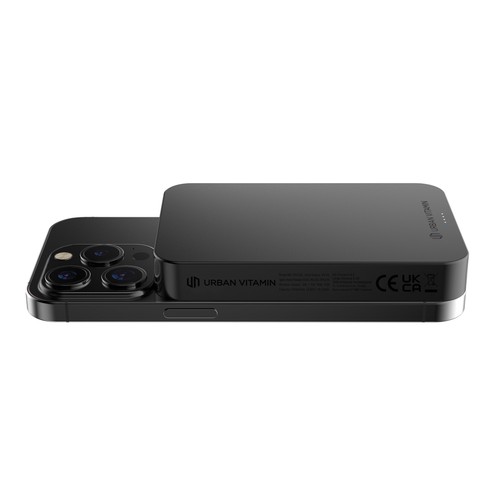 black Powerbank Compton RCS plástico reciclado/aluminio10 000 mAh