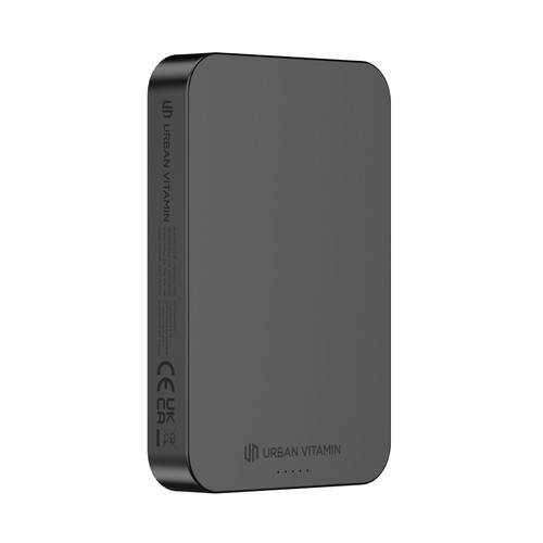 black Powerbank Compton RCS plástico reciclado/aluminio10 000 mAh