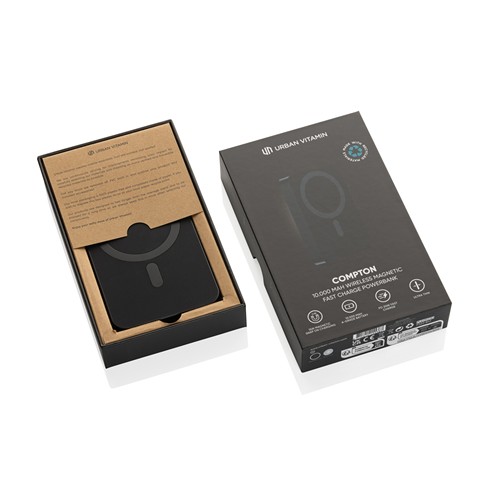 Powerbank Compton RCS plástico reciclado/aluminio 10 000 mAh