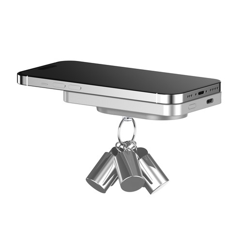 plateado Powerbank Compton RCS plástico reciclado/aluminio10 000 mAh