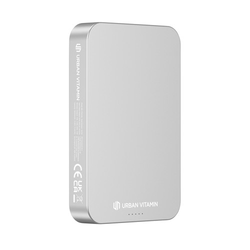 plateado Powerbank Compton RCS plástico reciclado/aluminio10 000 mAh