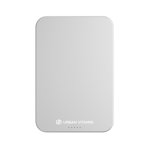 plateado Powerbank Compton RCS plástico reciclado/aluminio10 000 mAh