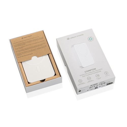Powerbank Compton RCS plástico reciclado/aluminio 10 000 mAh