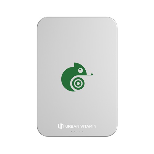 plateado Powerbank Compton RCS plástico reciclado/aluminio 10 000 mAh