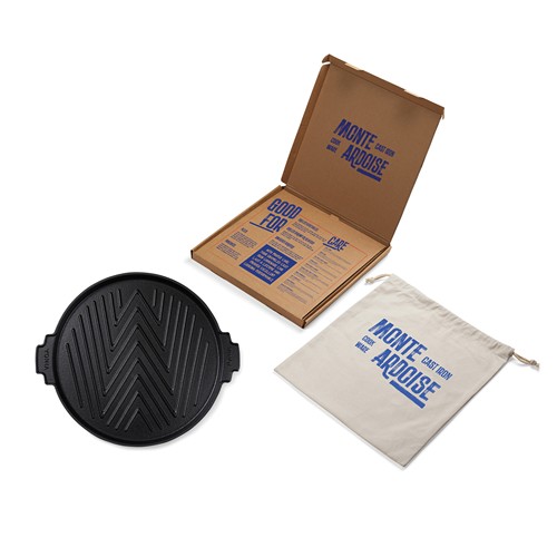 black Plancha grill VINGA Monte Ardoise, 30 cm