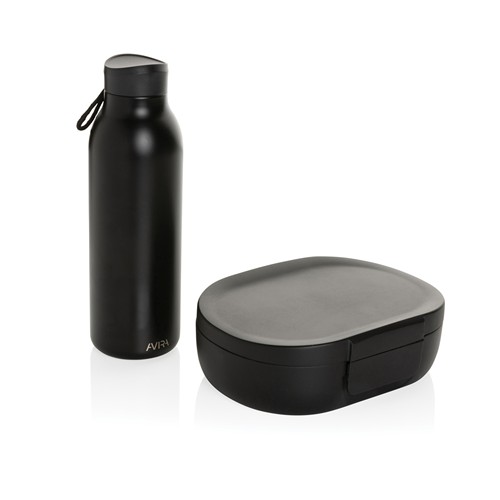 black Fiambrera Avira Atlas RCS PP reciclado 700 ml