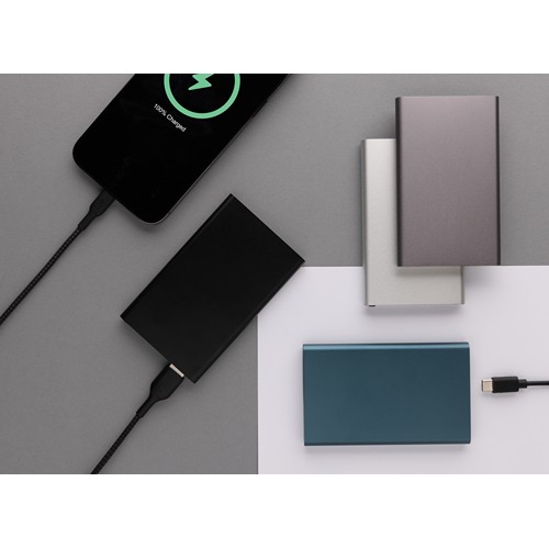 Powerbank 4000mAh en plastique recyclé/aluminium RCS thumbnail 8