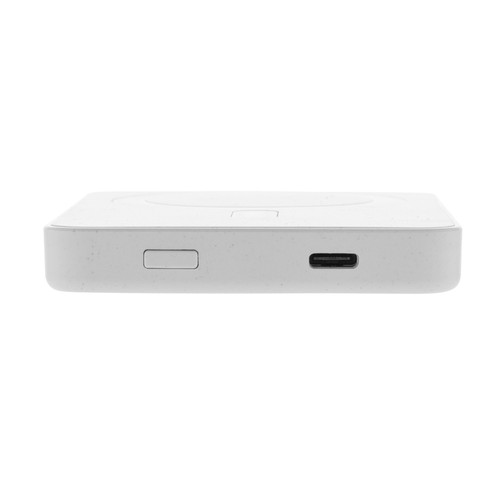 white Powerbank Magnetix plástico reciclado RCS 5.000 mAh