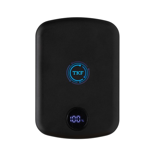 black Powerbank MagBoost de 5000 mah de plástico reciclado RCS