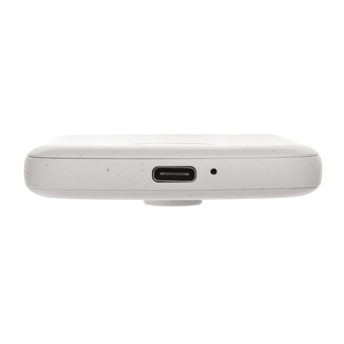 white Powerbank MagBoost de 5000 mah de plástico reciclado RCS