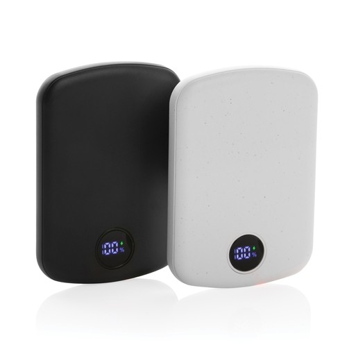 white Powerbank MagBoost de 5000 mah de plástico reciclado RCS