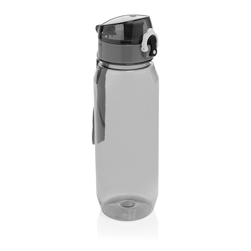 black Botella de agua Yide antigoteo PET reciclado RCS 800 ml