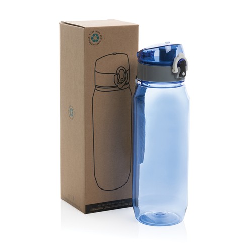blue Botella de agua Yide antigoteo PET reciclado RCS 800 ml