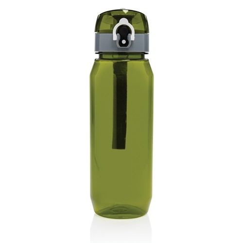 green Botella de agua Yide antigoteo PET reciclado RCS 800 ml