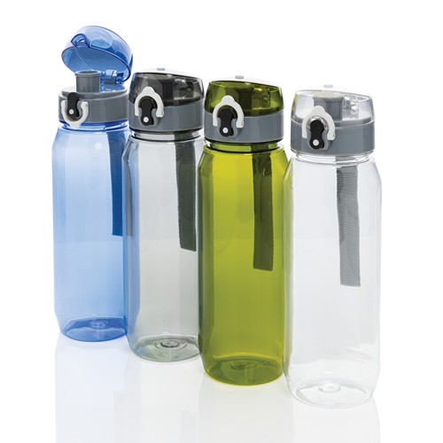 green Botella de agua Yide antigoteo PET reciclado RCS 800 ml