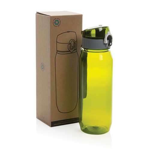 green Botella de agua Yide antigoteo PET reciclado RCS 800 ml