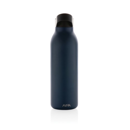 azul marino Botella de agua Avira Ara RCS con tapa acero 500ML