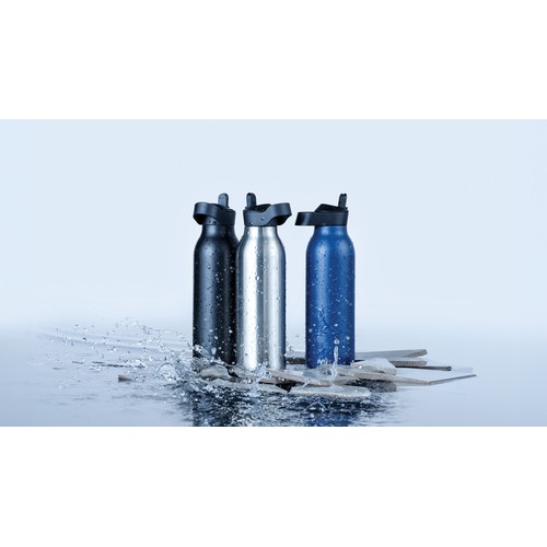 azul marino Botella de agua Avira Ara RCS con tapa acero 500ML