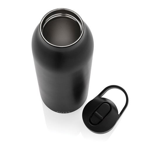 black Botella de agua Avira Ara RCS con tapa acero 500 ml