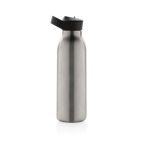 plateado Botella de agua Avira Ara RCS con tapa acero 500 ml