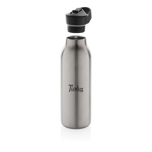 plateado Botella de agua Avira Ara RCS con tapa acero 500 ml