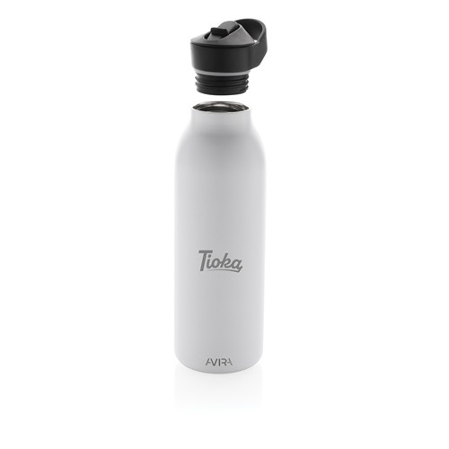 white Botella de agua Avira Ara RCS con tapa acero 500 ml