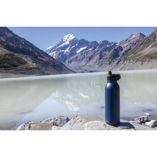 azul marino Botella de agua Avira Ara RCS con tapa acero 500ML