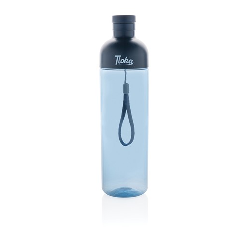 azul marino Botella de agua antigoteo PET reciclado Impact RCS 600 ml