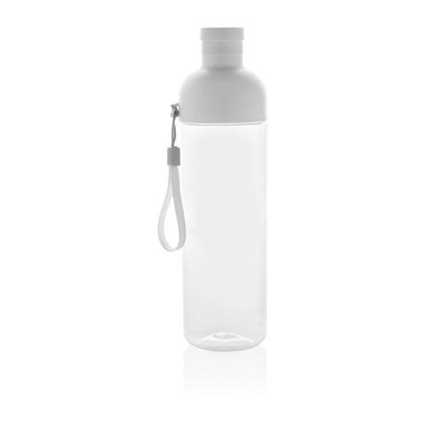 white Botella de agua antigoteo PET reciclado Impact RCS 600 ml