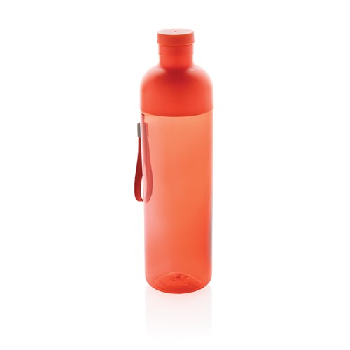 red Botella de agua antigoteo PET reciclado Impact RCS 600 ml