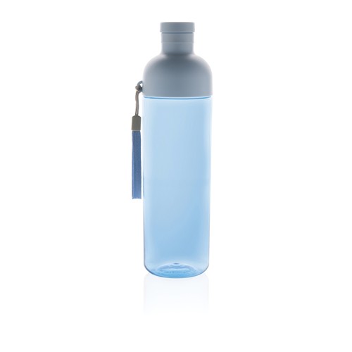 blue Botella de agua antigoteo PET reciclado Impact RCS 600 ml