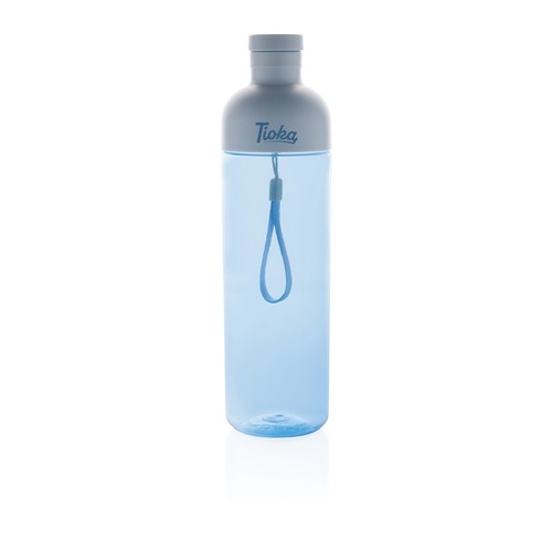 blue Botella de agua antigoteo PET reciclado Impact RCS 600 ml