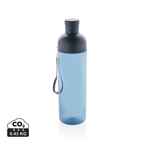 azul marino Botella de agua antigoteo PET reciclado Impact RCS 600 ml