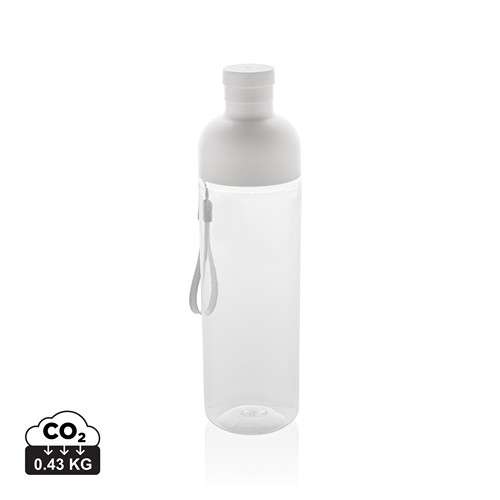 white Botella de agua antigoteo PET reciclado Impact RCS 600 ml