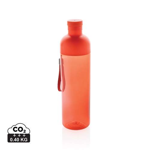 red Botella de agua antigoteo PET reciclado Impact RCS 600 ml