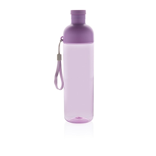 purple Botella de agua antigoteo PET reciclado Impact RCS 600 ml
