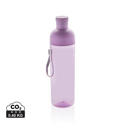 purple Botella de agua antigoteo PET reciclado Impact RCS 600 ml