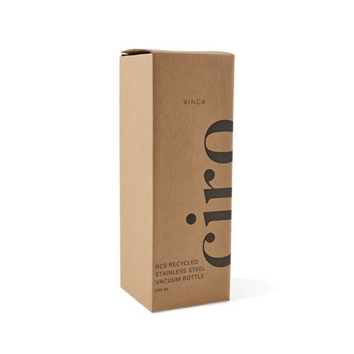 Botella vacio VINGA Ciro RCS reciclada 580 ml