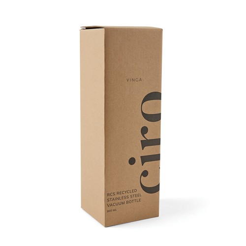 white Botella vacio VINGA Ciro RCS reciclada 800 ml