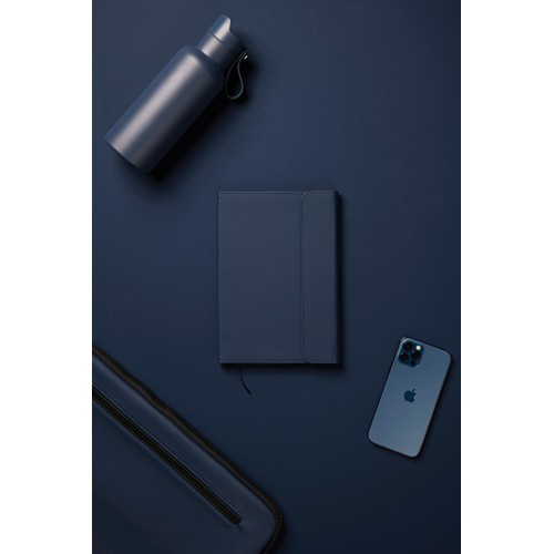 azul marino Cuaderno de PU y papel certificado VINGA Baltimore GRS
